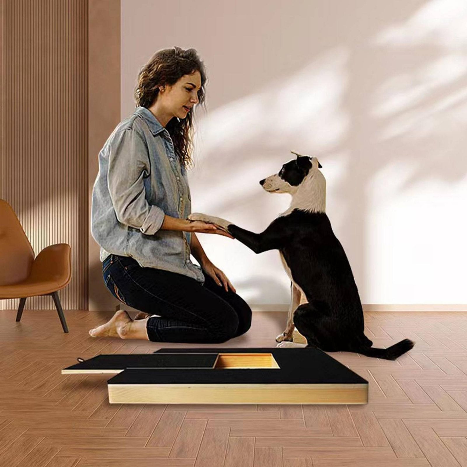 Dog Nail Scratch Board Mental Stimulation Pet Supply Portable