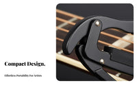 Guitar Capo Compact Design Quick Change Capo Preserving Padding Fretboard Clamp for Music Class
