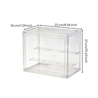 Wall Mounted Display Case Attached Door Acrylic Display Case Multi Tier