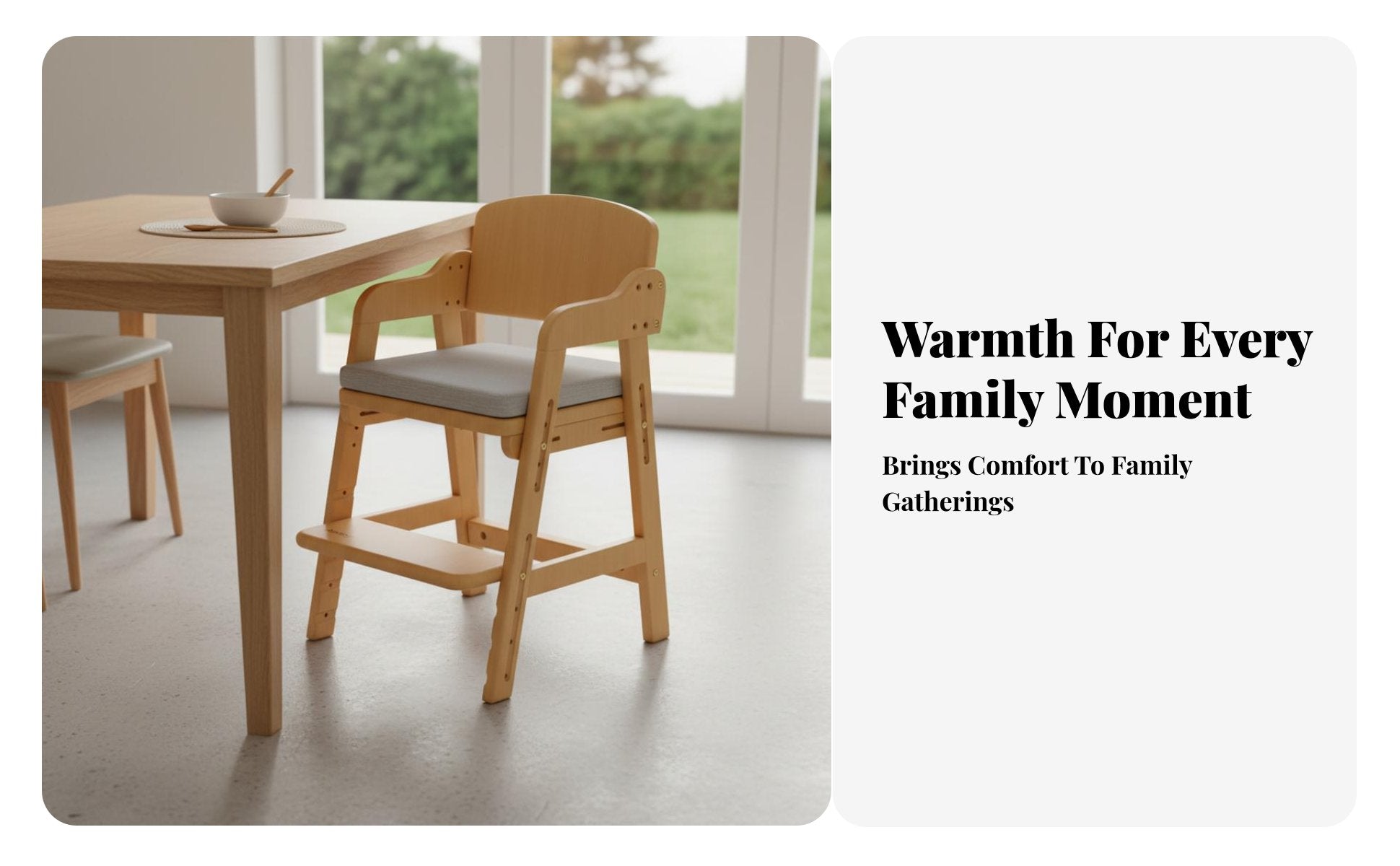 Adjustable Wooden Learning Chair Grows with Your Child for Preschoolers, Parents