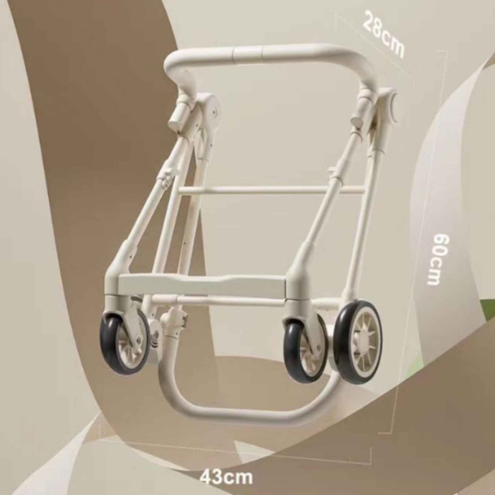 Lightweight Travel Pushchair Protection Canopy Lightweight Pushchair 360° Rotating Wheels Portable Infant Cart for Young Children, Outdoor