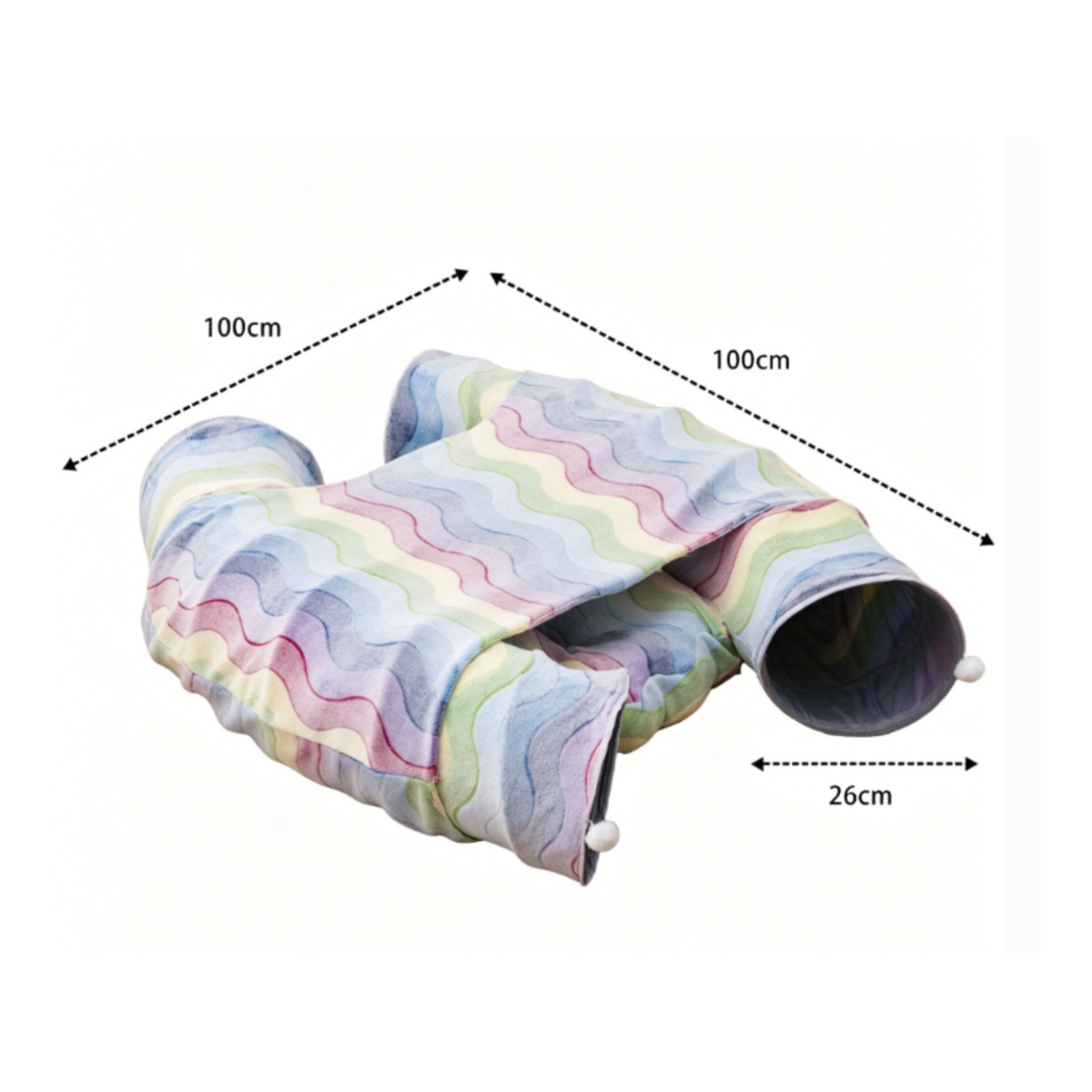 Kitten Tunnel Nest Multi-Functional Kitten Cave Bed Long-Lasting for Indoor