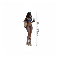 Bathing Suit Model Figure Finely Detailed Resin Woman Figurine for Hobbyists