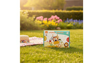Wooden Hoop Toss Game Cartoon Print Child Play Kit Family Fun for Birthday Party