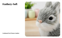 Lifelike Easter Bunny Cute Design Faux Rabbit Model Photo Prop for Desktop