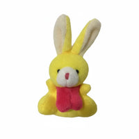 12 Pieces Soft Toy Rabbit Keychain Bulk Pack Stuffed Rabbit Keychain