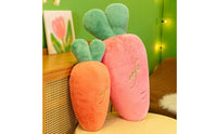 Carrot Stuffed Toy Huggable Carrot Shaped Pillow Creative Design Stuffed Animal for Kids, Girls, Bedroom, Nursery, Playroom