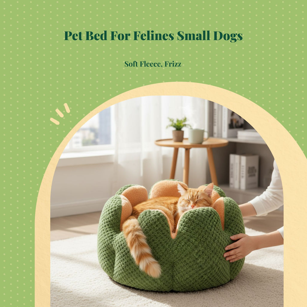 Self-warming cat bed, removable pad