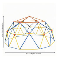 Kids Climbing Dome -Colorful Climbing Structure Frame Holds Playground Equipment for Ages 4 to 10, Children, Backyard
