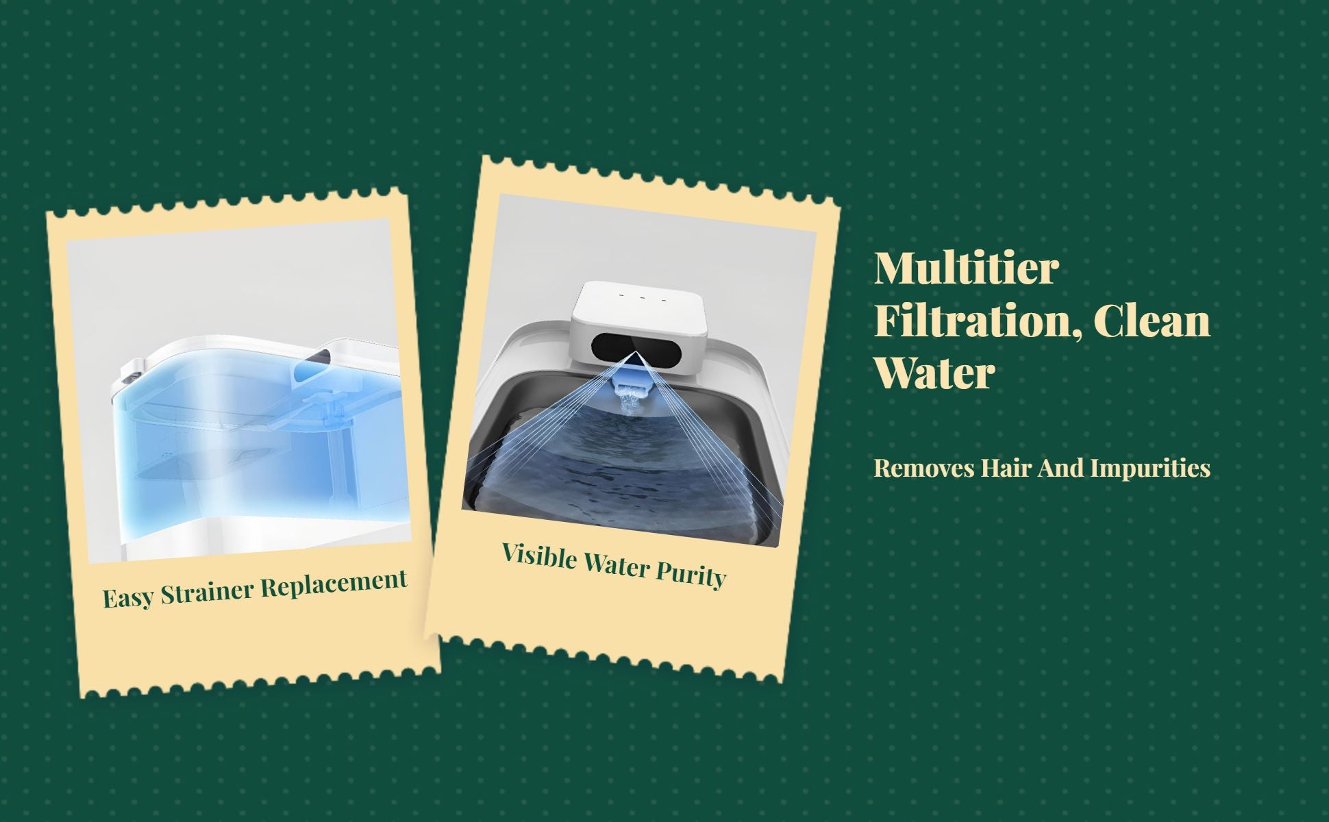 Cordless Cat Water Fountain, Quiet