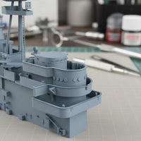 Aircraft Carrier Superstructure High Fidelity for Display, Hobbyists