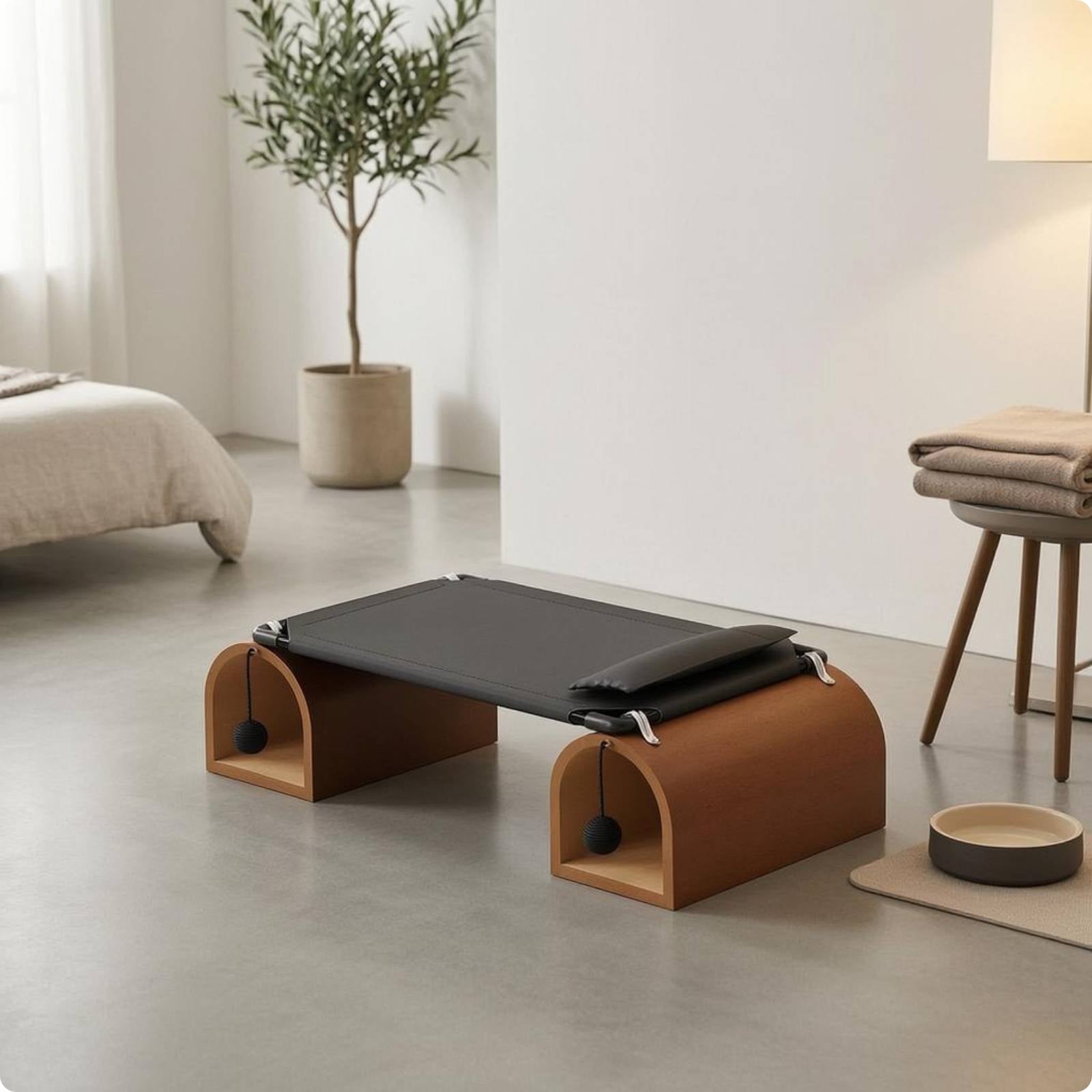 Feline Tunnel Bed Washable Pet Tunnel Cot Year-Round for Storage, Cats