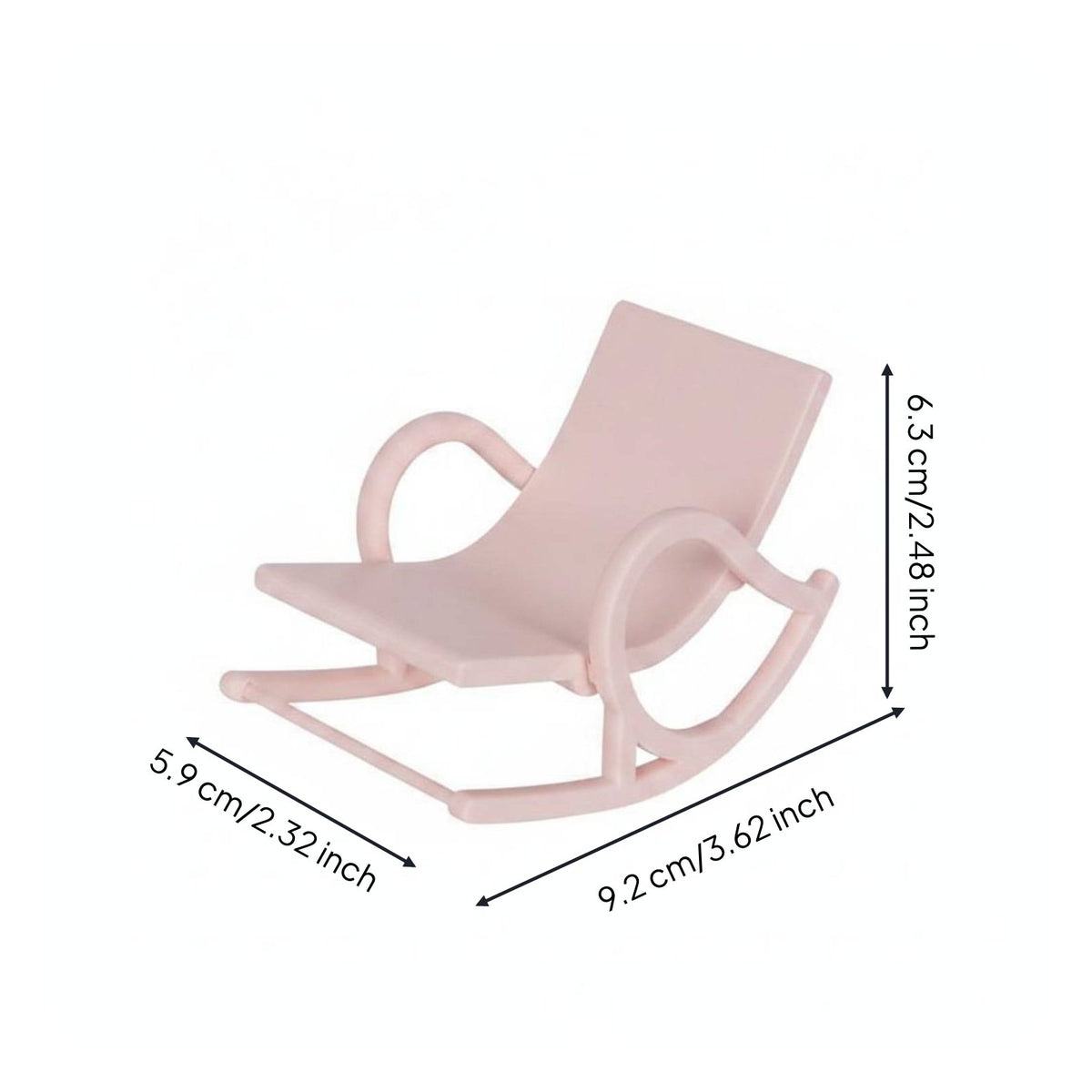 Dollhouse Rocking Chair Simulation Design 1:12 Scale Rocking Chair