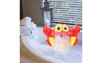 Musical Crab Bath Toy Plays Music Crab Bubble Machine Single-Button Operation