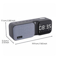 Ambient Sound Machine Clock Textile Design Portable Speaker Clock Sleep Timer