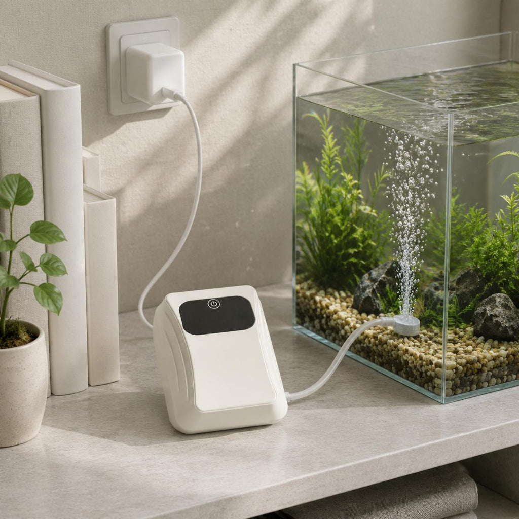 Rechargeable Aquarium Air Pump Adjustable Aquatic Supply Continuous Use
