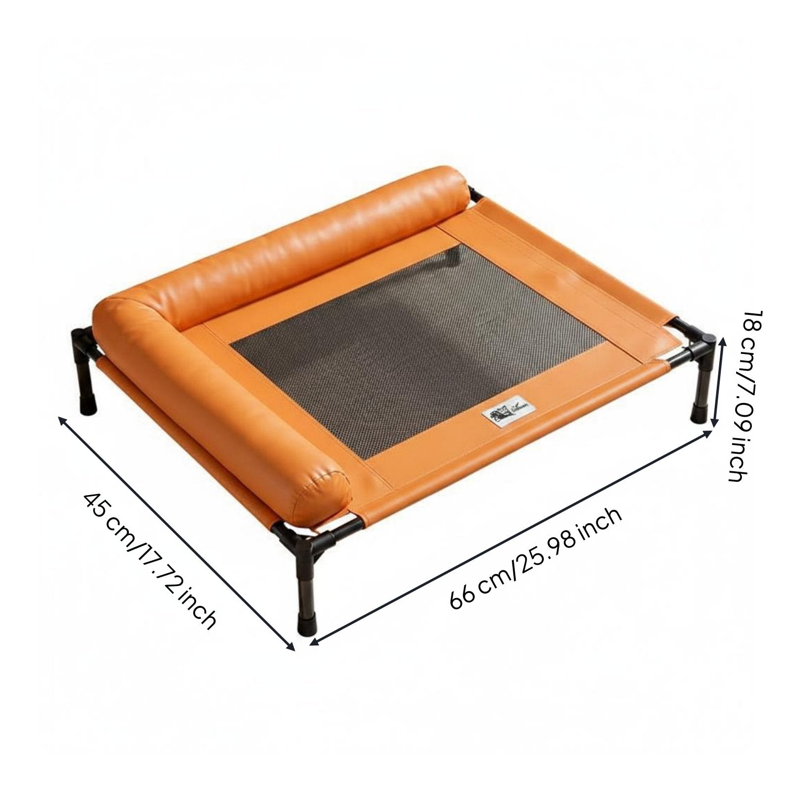 Elevated Dog Bed Raised-Floor Design Mesh Dog Bed Removable Cover for Indoor