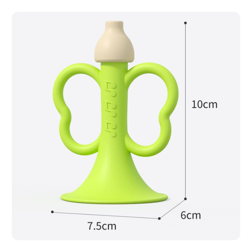 Soft Silicone Cone Portable Baby Gnaw Whistle Chewable for Infants