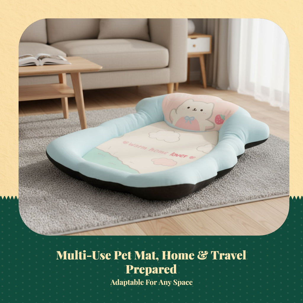 Washable non-slip dog bed mat