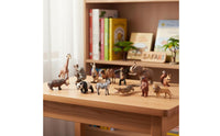 Wild Creature Figurines ABS Plastic Realistic Elephant Figure Hand-Painted