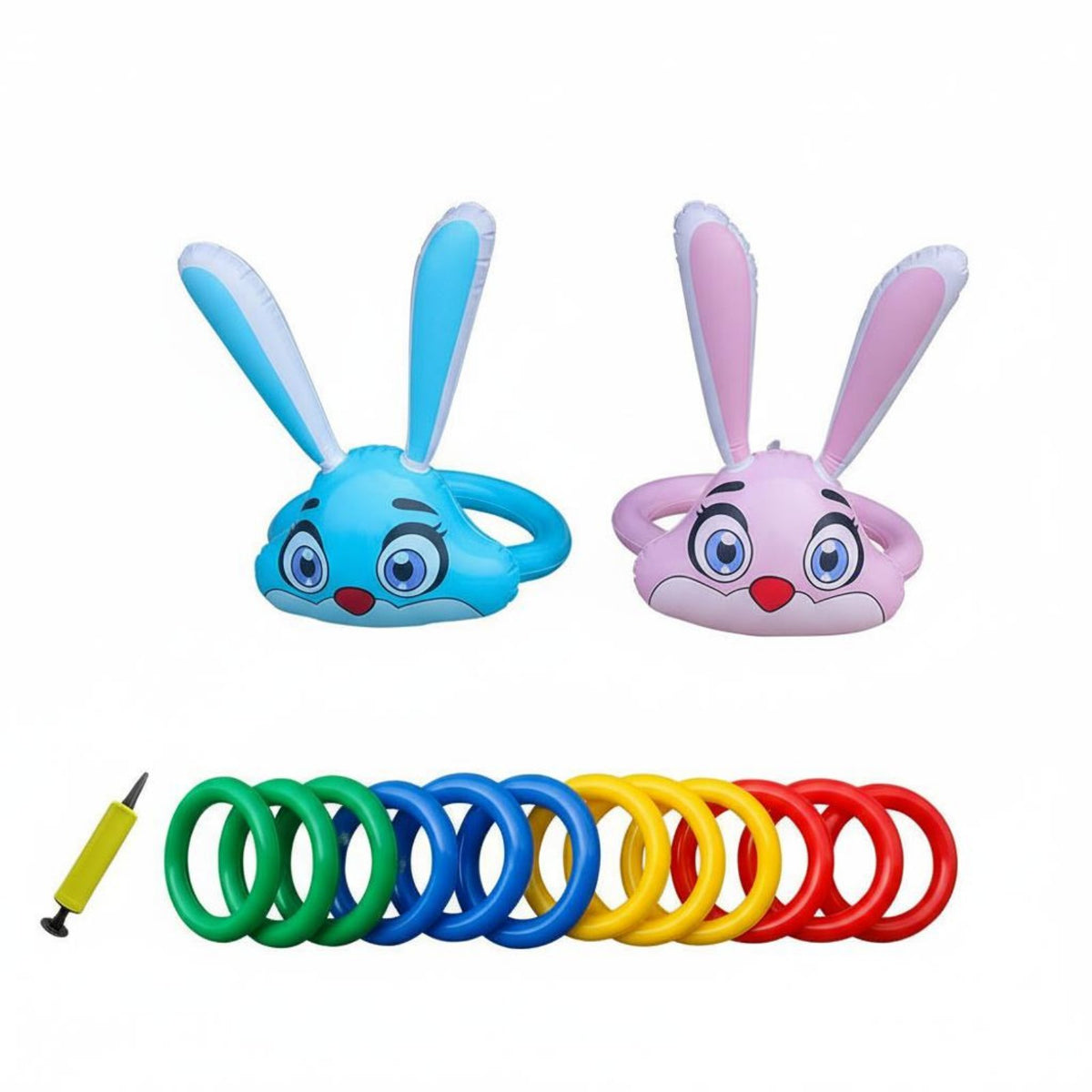 Inflatable Rabbit Hoop Toss Family Fun Wearable Hoop Toss Hat Safe for Children