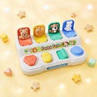 Control Panel Toy Cognitive Training Spring-up Toy Box Safe Plastic for Home