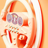 Steering Wheel Toy Button Controls Simulated Driving Controller