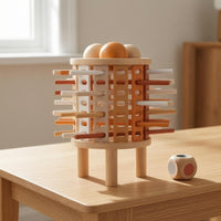 Pisa Structure Balance Toy Educational Wooden Balancing Structure Perforated