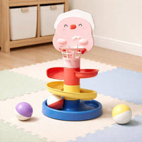 Ball Ramp Structure Educational Stacking Ball Ramp Early Learning for Home