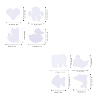 20 Pieces 5mm Fuse Bead Template Set Reusable Creature and Vehicle Bead Patterns