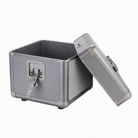 Aluminum Storage Case Removable Lid Hard-Sided Box Structured
