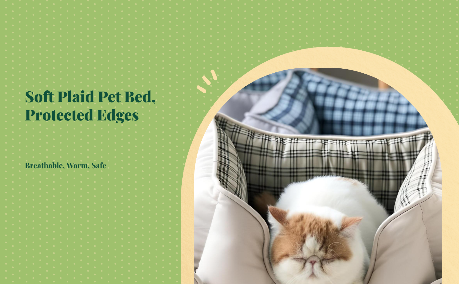Washable non-slip pet bed