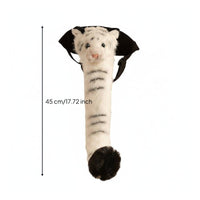 2 Pieces White Tiger Stuffed Decorative Tiger Tail Stuffed Gift Suggestion