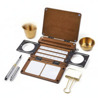 Portable Paint Box with Mixing Plates Long-Lasting Wooden Paint Box