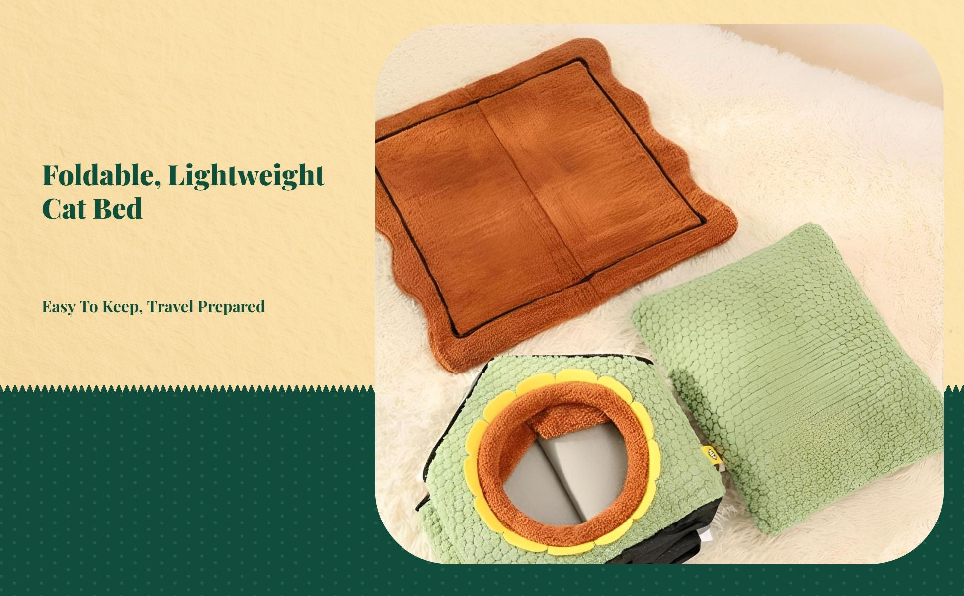 Cat Cave House, Warm Enclosed Bed, Removable Tent, Plush Den