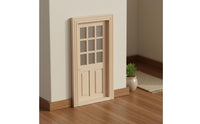 Dollhouse Window Door Paintable 1:12 Scale Dollhouse Door Architectural Detail Miniature Decor