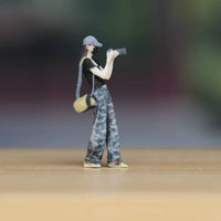 1:64 Photographer Figurine 3D Color Printed 1/64 Scale Figurine High Precision