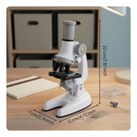 1200x Zooming Device Toy Educational Optical Zooming Device Set Carrying Case Science Experiment Kit for Study Desk