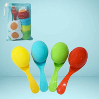 4 Sets Egg and Spoon Race Game Set Vibrant Colors Party Supply Fun for All Ages