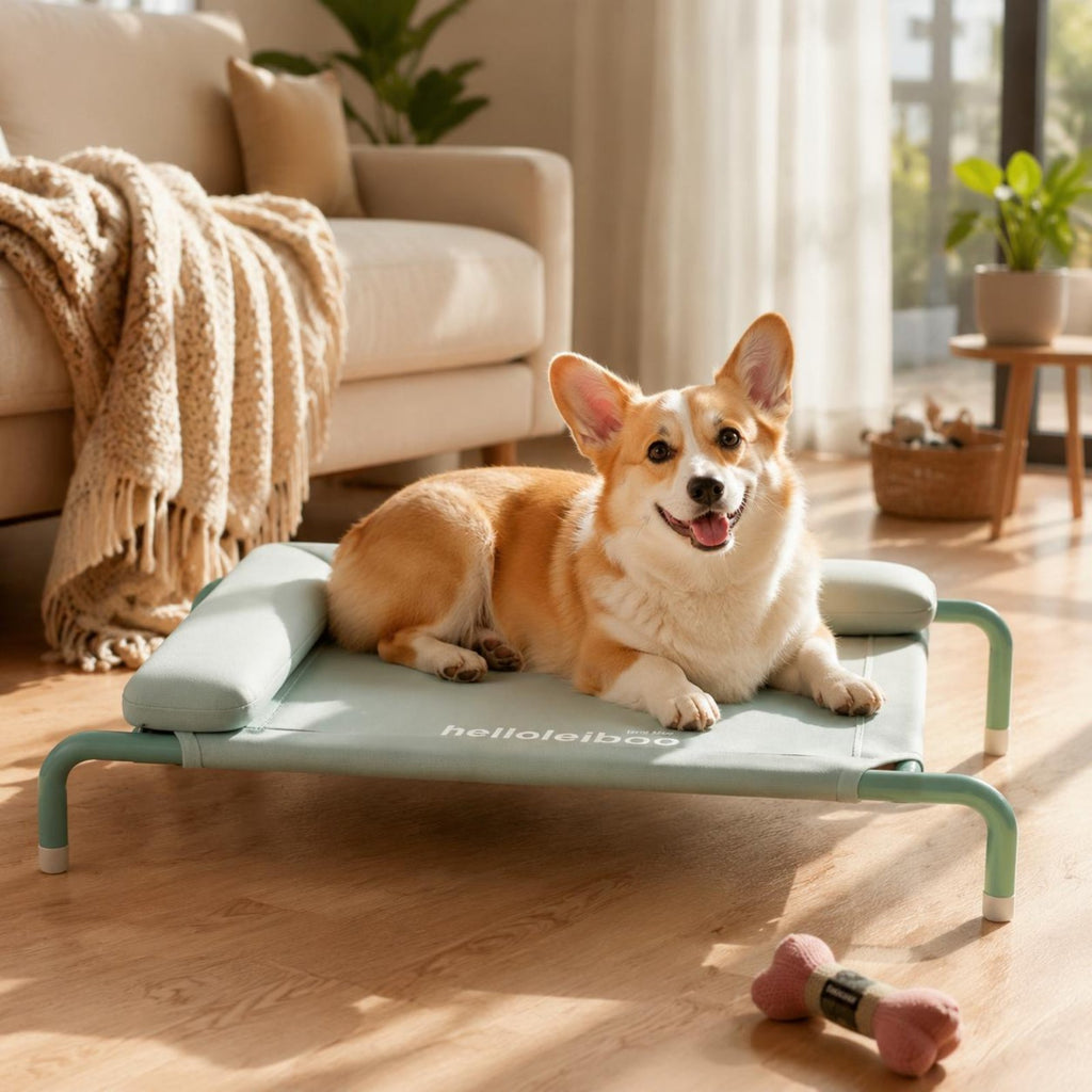 Removable Washable Elevated Dog Bed Easy to Clean Portable Pet Cot Bed Breathable Strong Load Bearing for Indoor