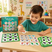 Forest Creature Shadow Game Cartoon Design Matching Board Game Printed
