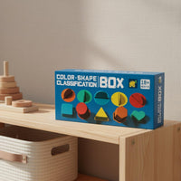 Color Shape Sorting Box Hand Eye Coordination Coin Slot Shape Sorter