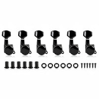 6 Pieces Locking Guitar Tuning Machines Metal Alloy Electric Instrument Tuning Pegs Anti-Rust Locking String Tuning Machines for Live Performance