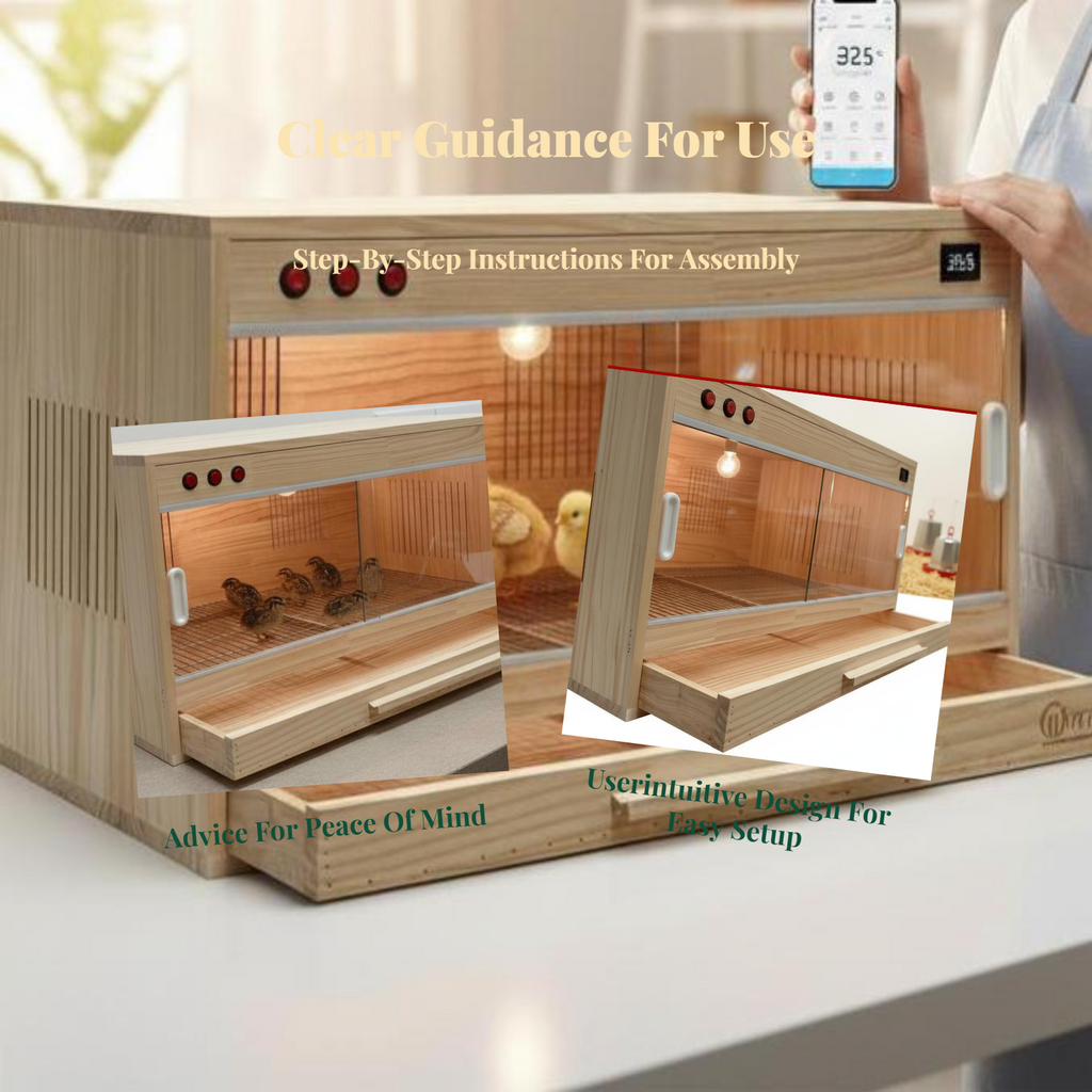 Amphibian Terrarium, Smart Temperature Control, Drawer Storage