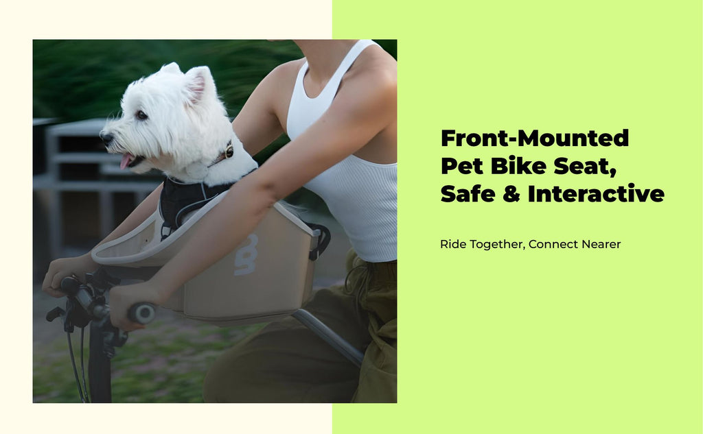 Padded bike basket for small dogs