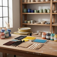 38 Pieces 38 Piece Clay Modeling Kit Includes Storage Case for Artists, Students