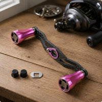 Fishing Reel Improvement Handle Aluminum Alloy Carbon Fiber Reel Handle Lightweight