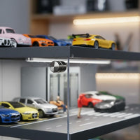 1:64 Parking Garage Display Multi-Level Design LED Garage Display Case for Desk