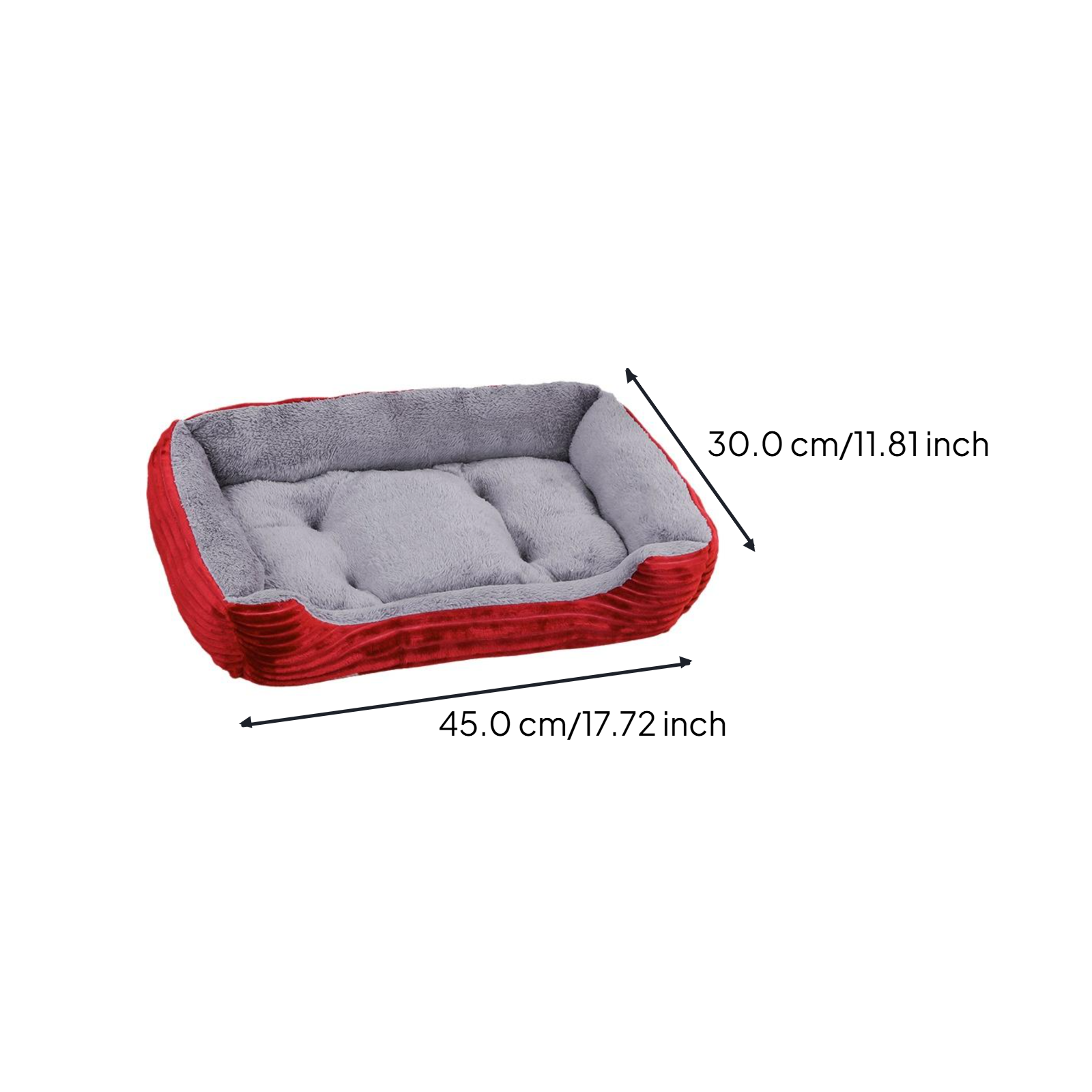 Calming Pet Bed, Soft, Easy-Clean, All-Season