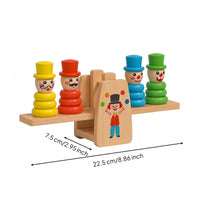 Wooden Balance Toy Comparison Freestanding Balance Scale Toy Math Learning